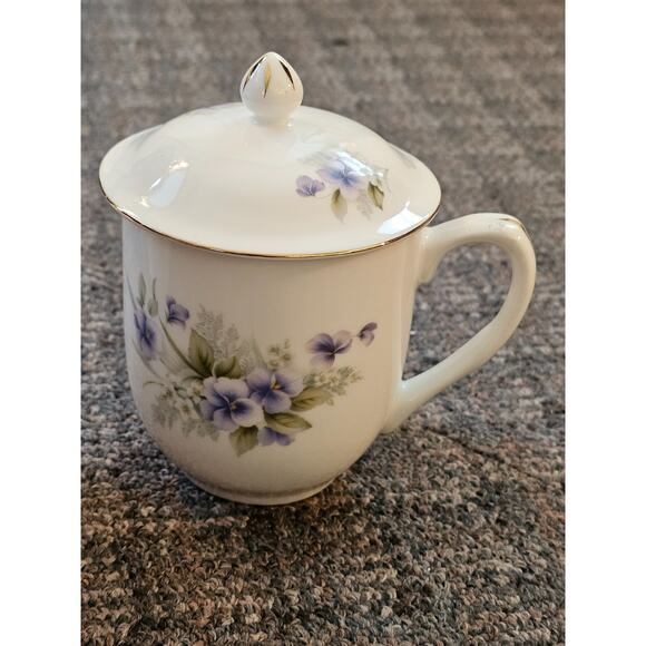 Set of 2 Sadler Salem China Tea Coffee Cup with Lid - Picture 2 of 5